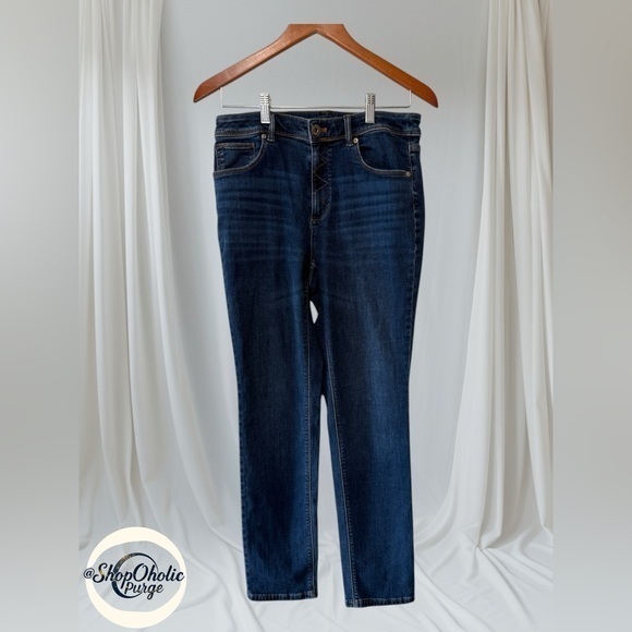Nine West Denim - Nine West Blue jeans Bootcut Stretch Jeans Size 0 Dark Wash comfortable